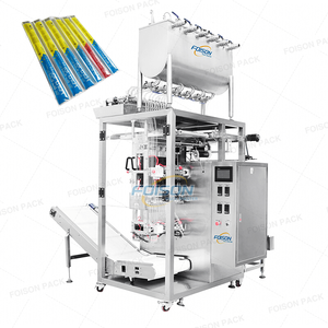 Máquina envasadora de líquidos con paleta de hielo de varias líneas